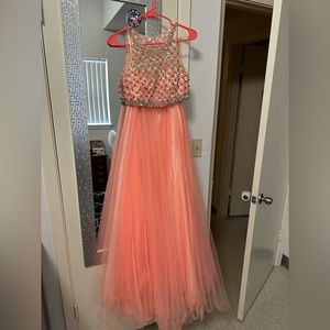 Prom/formal dress, ordered online from 3rd party so I am unsure of the brand.
